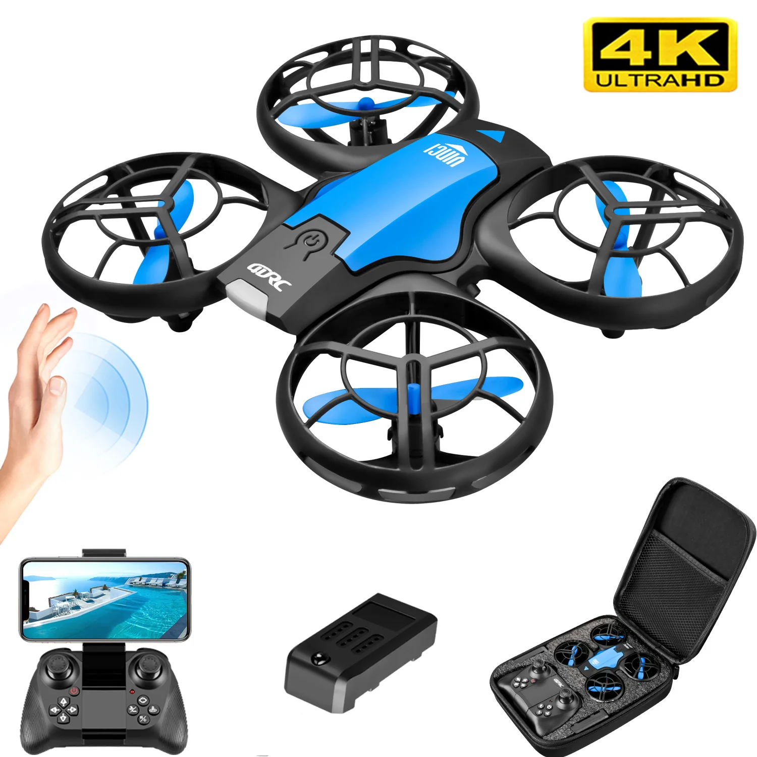 Drone Ae Rc - V8 New Mini Drone 4K Professional