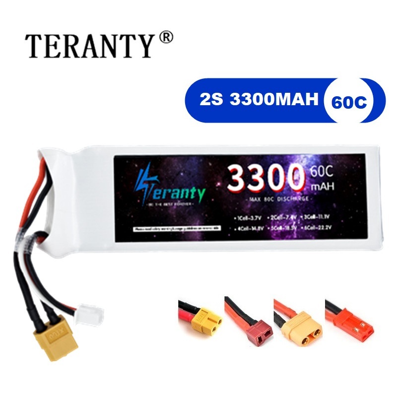 2S 7.4V LiPo Battery 3300mAh 6 - Drone Rc Leading ulasan dan harga
