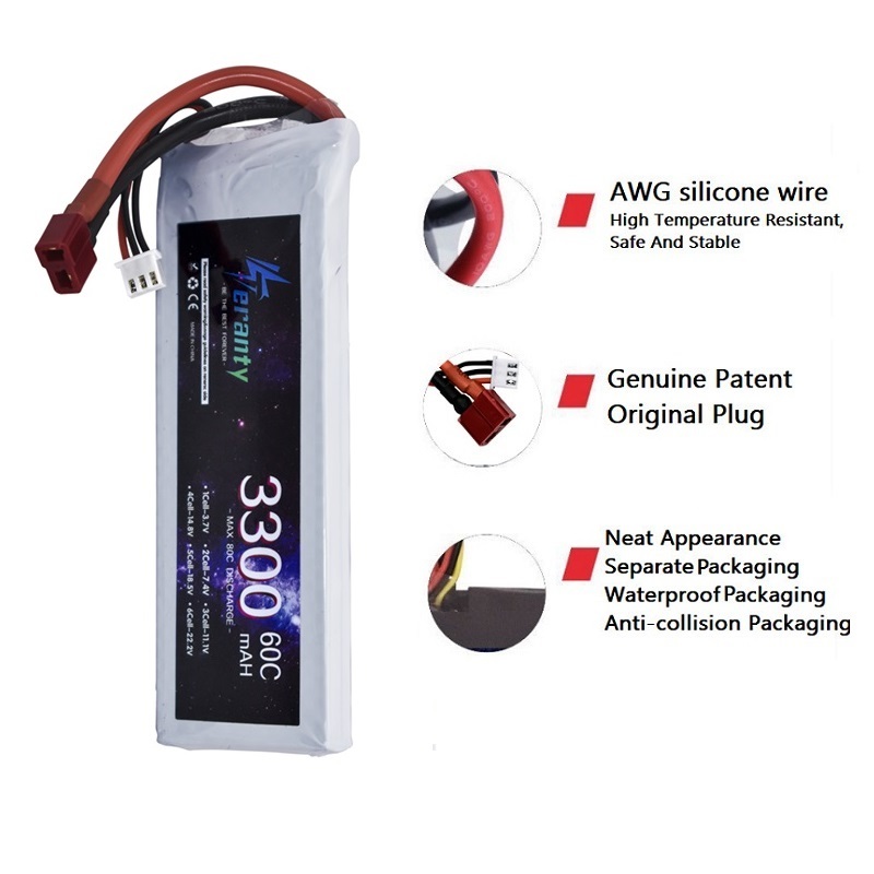 2S 7.4V LiPo Battery 3300mAh 6 - Drone Rc Leading ulasan dan harga