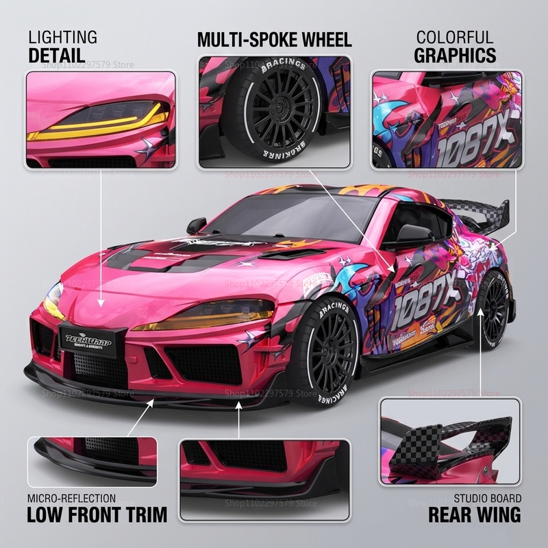 1:43 Scale 20KM/H RC Drift Car - Drone Ae Rc ulasan dan harga