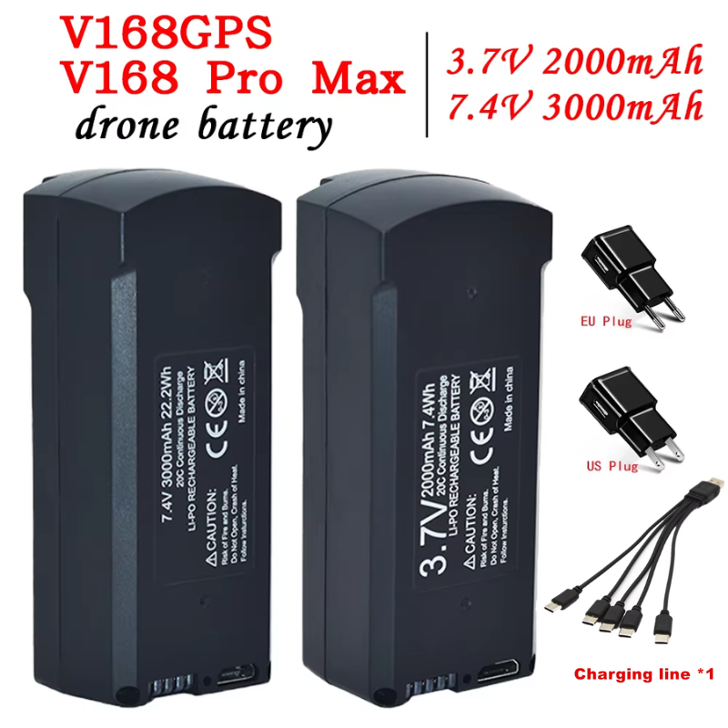 GPS V198 7.4V 3000mAh Battery  - Drone Rc Leading ulasan dan harga