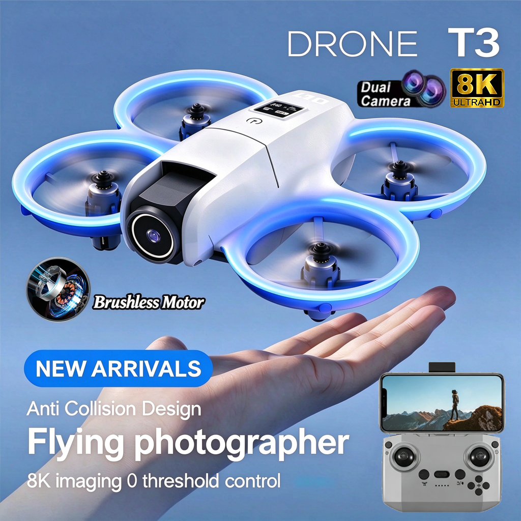 2026 Upgraded T3 Drone HD Dual - Drone Dji Rc Mini ulasan dan harga